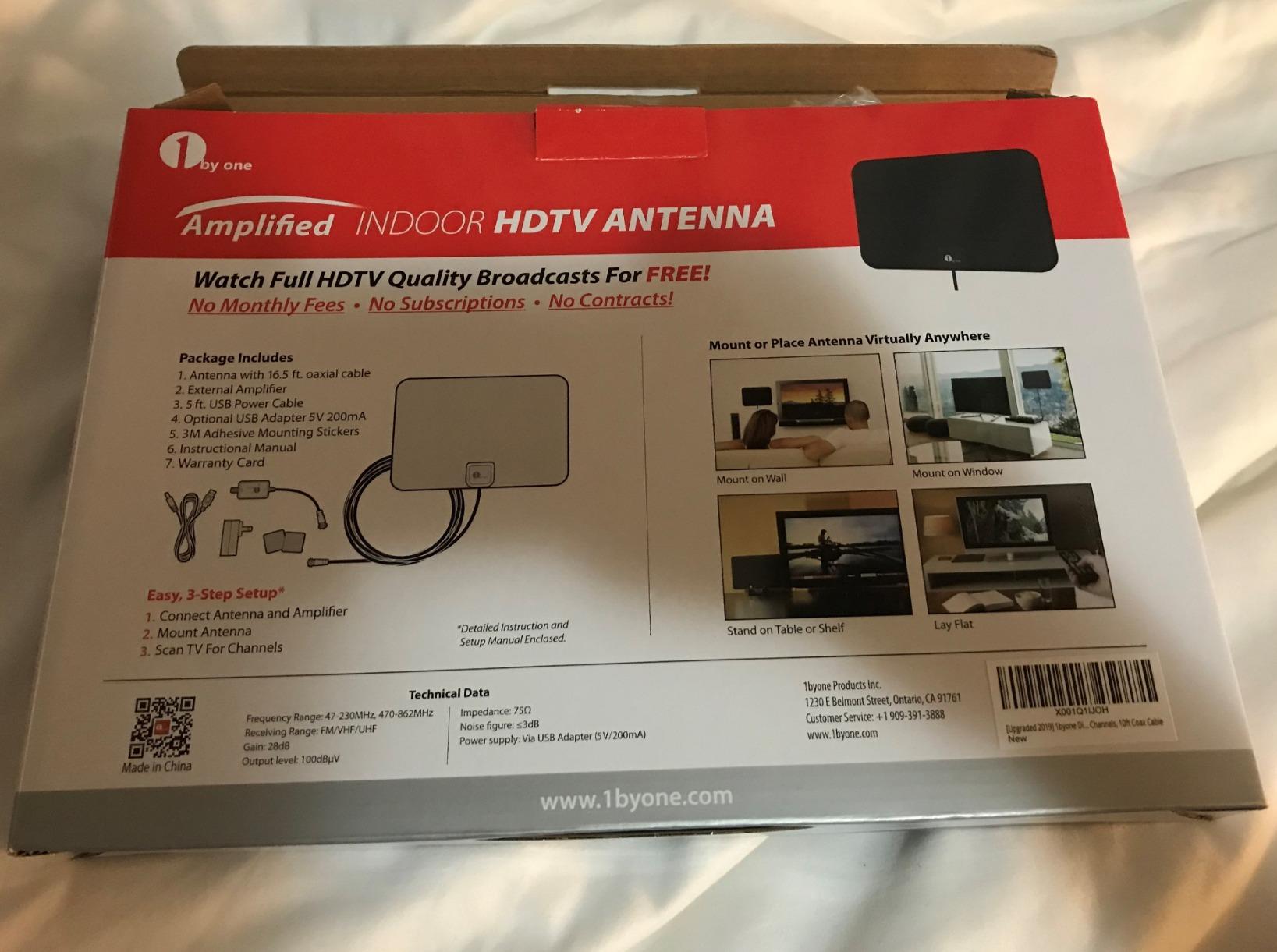 1byone Outdoor TV Antenna, 360° Omni-Directional Reception, 100+ Miles Range | 4K Ready HDTV Antenna with Enhanced VHF/UHF Reception, Added Stability for Outdoor/Attic/RV, Includes 39ft RG6 Coax Cable customer photo 2