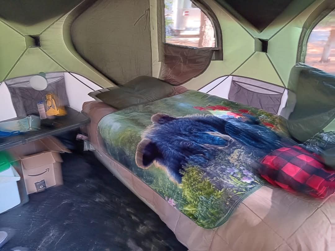 Gazelle Tents(TM) T4 Hub Tent, Easy 90 Second Set-Up, Waterproof, UV Resistant, Removable Floor, Ample Storage Options, 4-Person, Alpine Green, 94