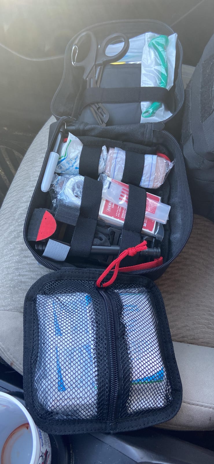 EVERLIT Advanced Trauma Kit, CAT GEN-7 Tourniquet, TCCC Compliant, Mil-Spec Nylon Laser Cut Pouch with 36