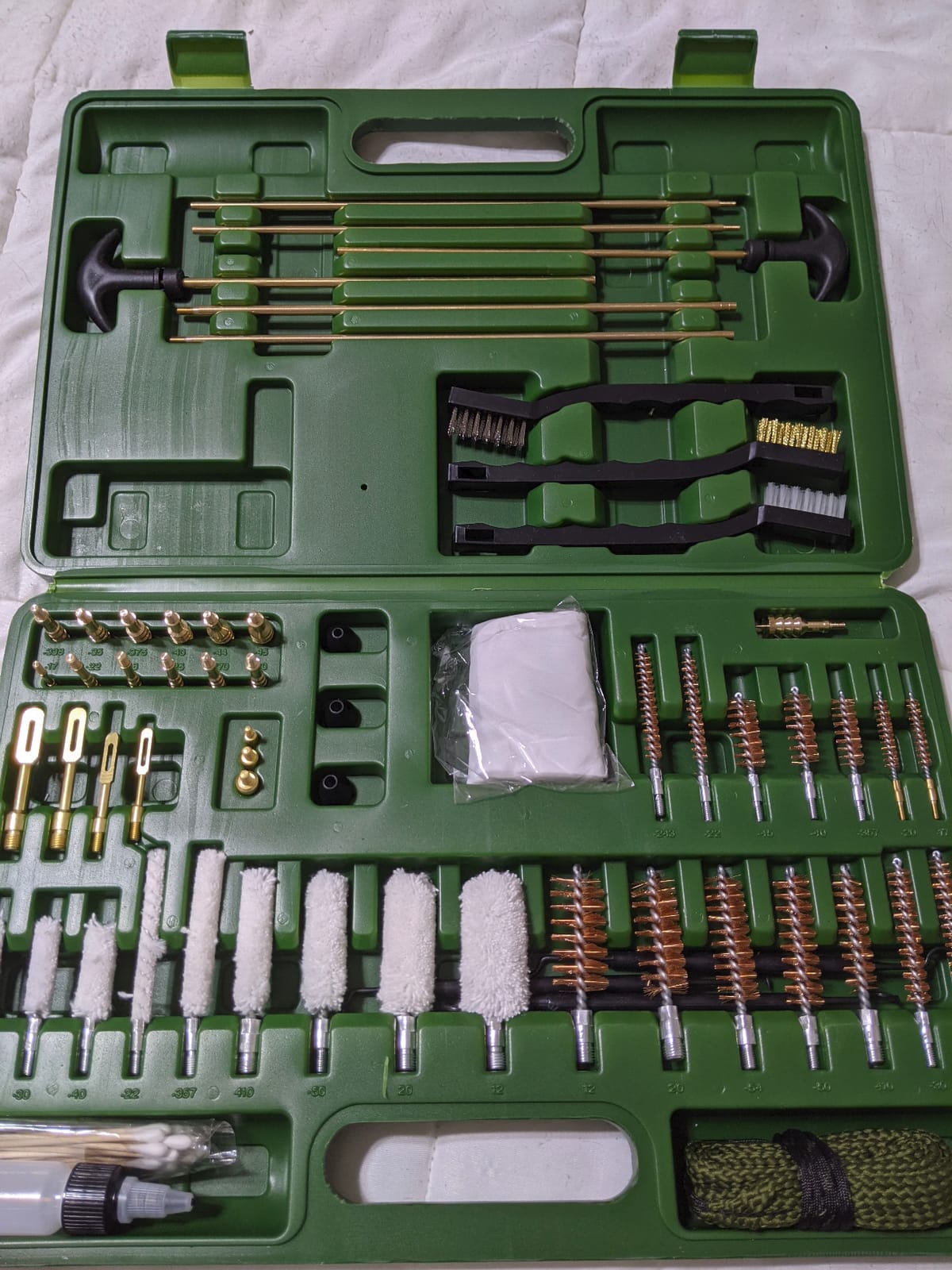 GuardTech Plus Universal Gun Cleaning Kit - Pro Grade Gun Cleaner and Handgun, Rifle and Shotgun Cleaner with Brass Jags, Cotton Patches & Bore Rope - Complete Firearm Cleaning Kits for Guns customer photo 2