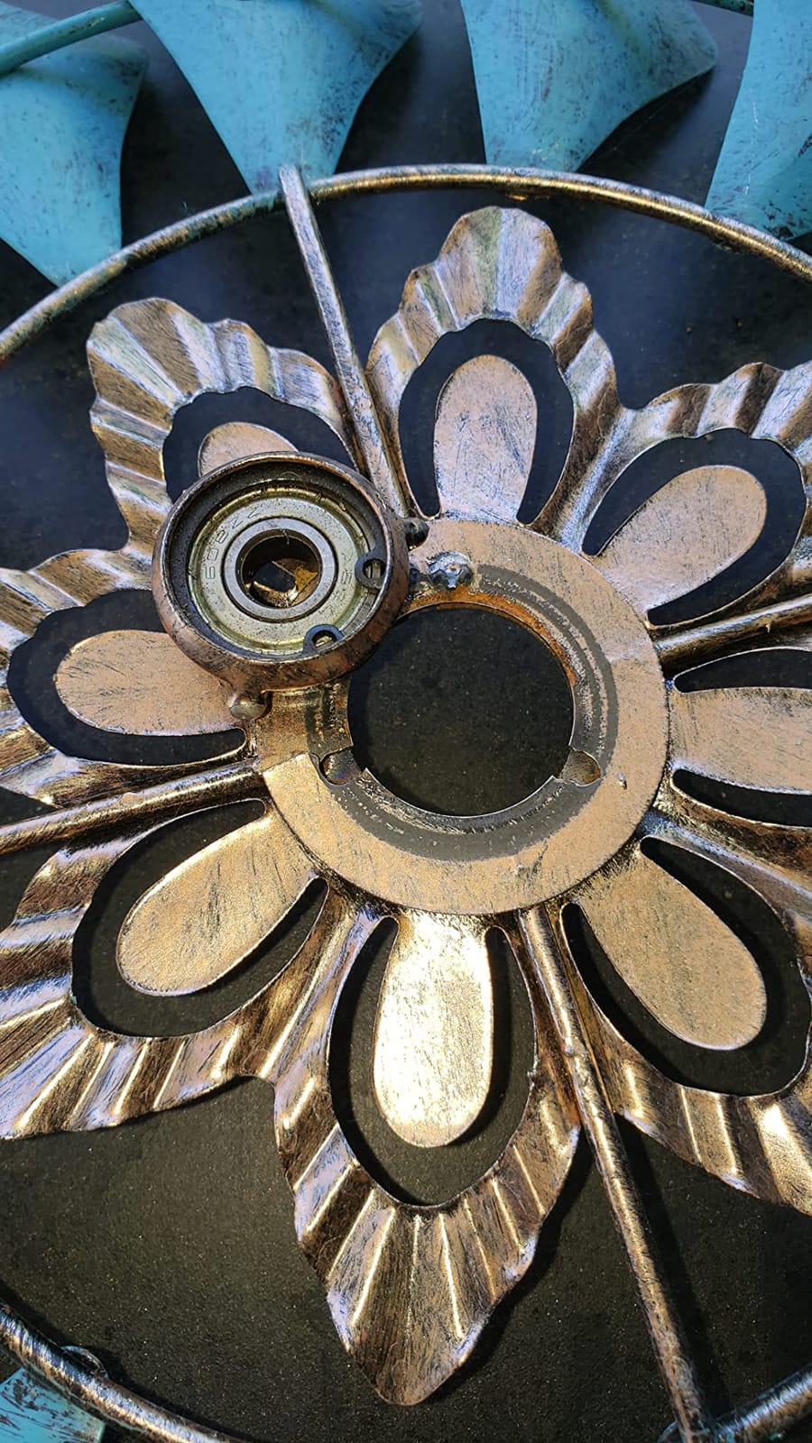 Wind Spinner Garden Decor, 61in(H) Copper Metal Easy Rotate Outdoor Stake customer photo 2