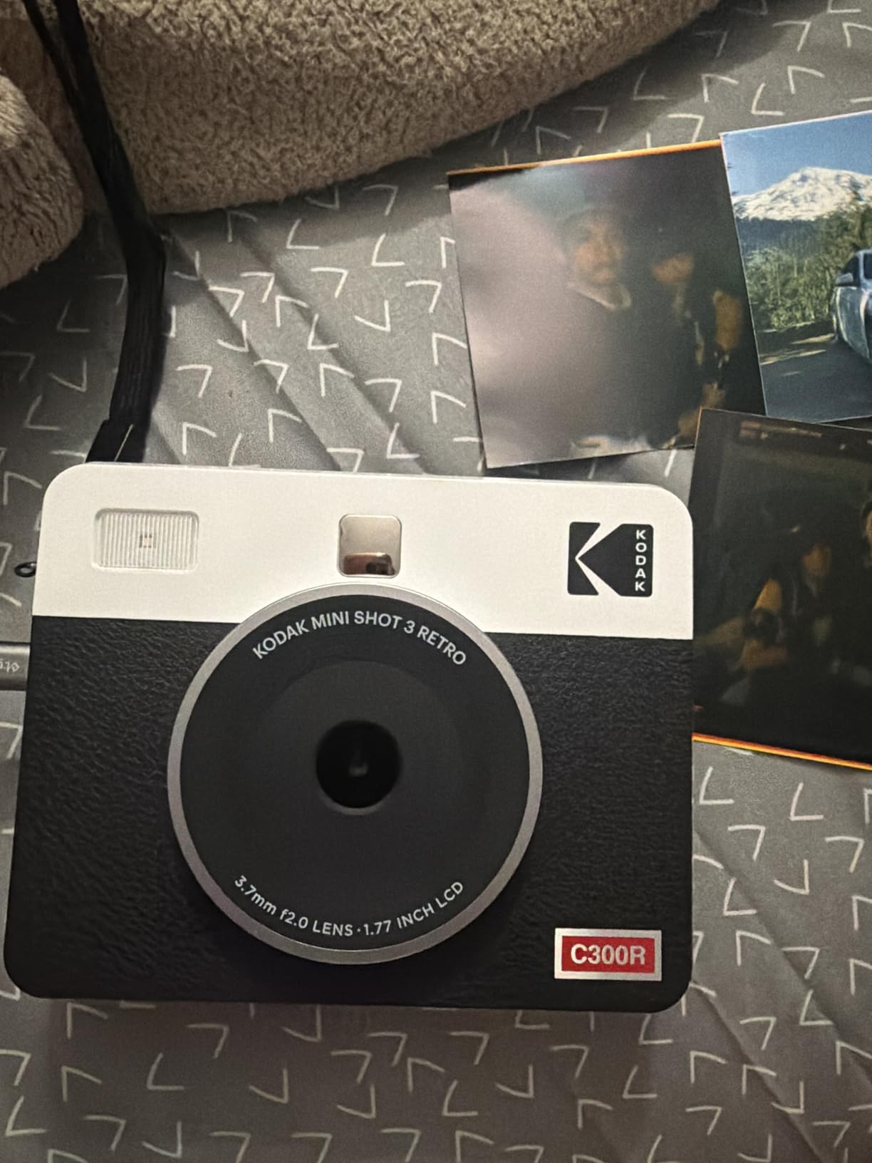 KODAK Mini Shot 3 Retro 3x3 Instant Camera and Photo Printer, 38 Sheets, White, Bluetooth customer photo 2