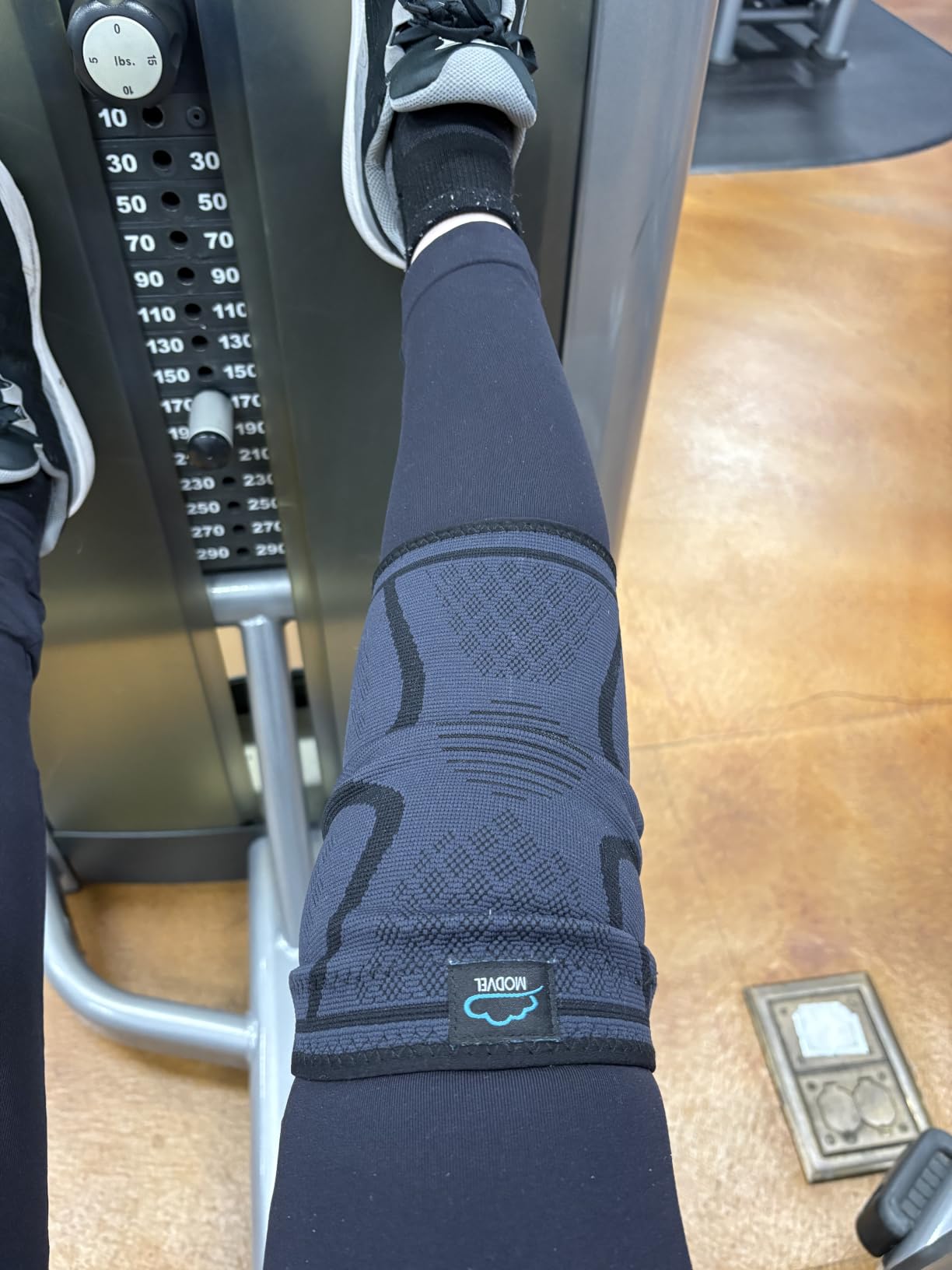 Modvel Compression Knee Brace for Women & Men - 2 Pack Knee Support Compression Sleeves for Running and Sports customer photo 2