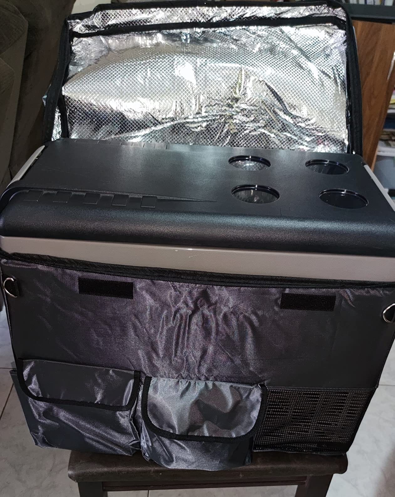 CF45 Insulated Protective Cover Insulated Transit Bag for Alpicool CF45, Euhomy 45Liter(48qt), AstroAI 48 Quart, VBENLEM 45L(48qt) Car Refrigerator customer photo 2