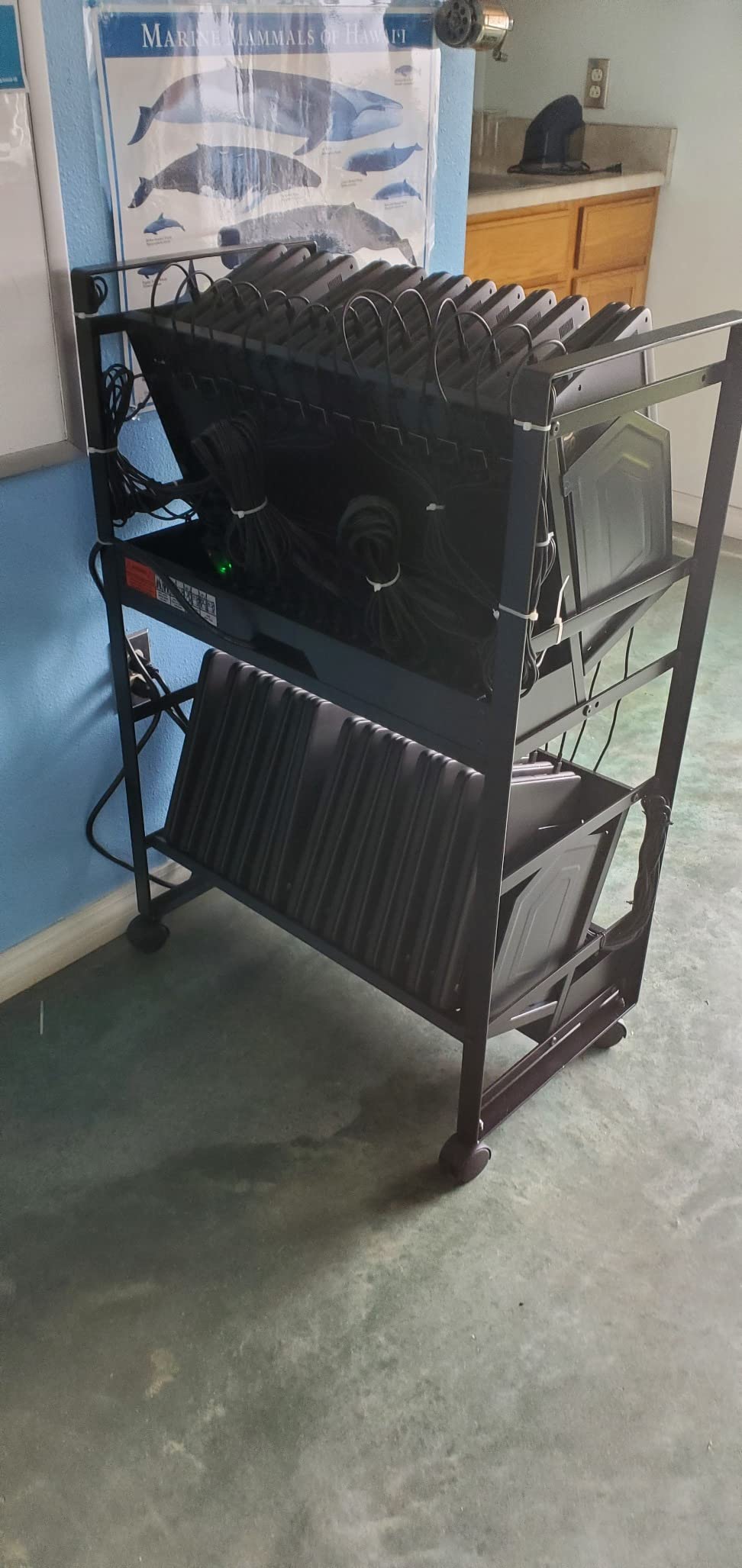 Line Leader 32-Device Mobile Charging Station | Steel Rolling Cart for Laptops, Tablets, & Chromebooks | Open Design with Dividers & UL-Certified Surge Protection customer photo 1