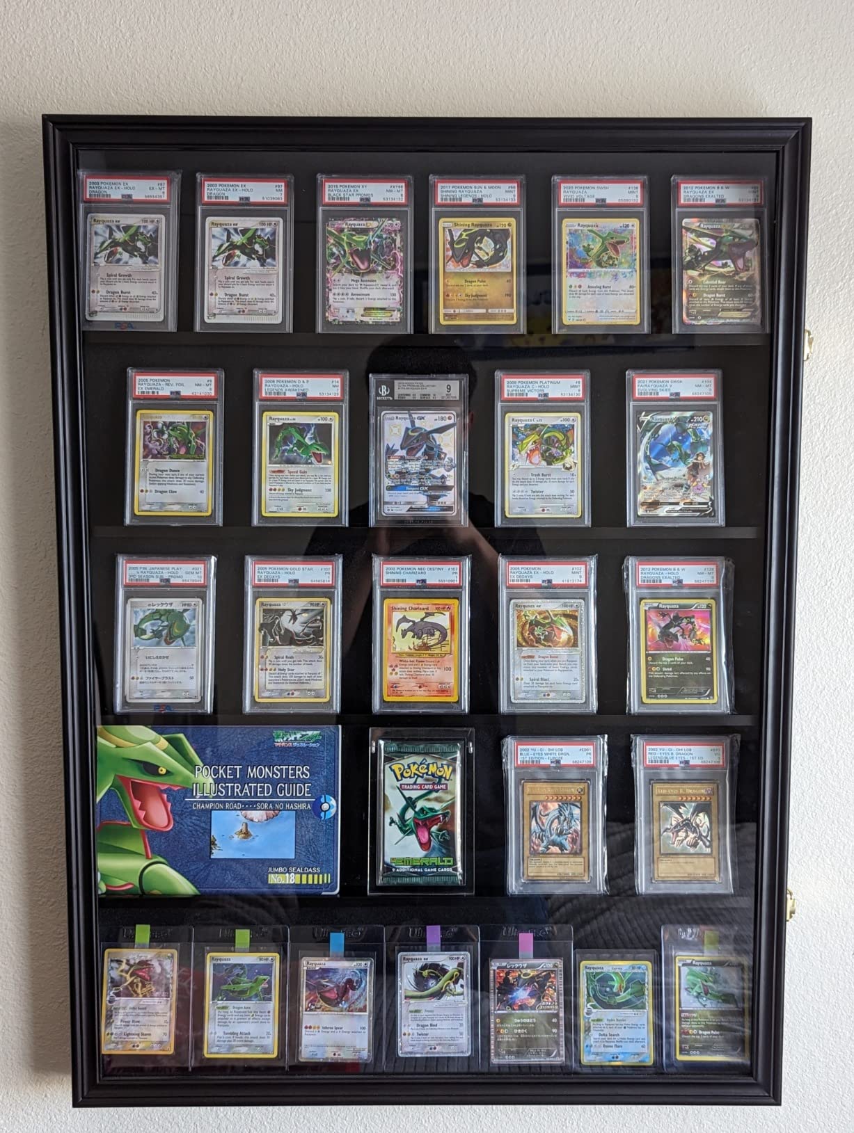 PRO-Collector's 35 Graded Sports Card Display Case, for Football, Baseball, Basketball, Hockey Cards - 98% UV Protection (Vertical-Black Finish) customer photo 2