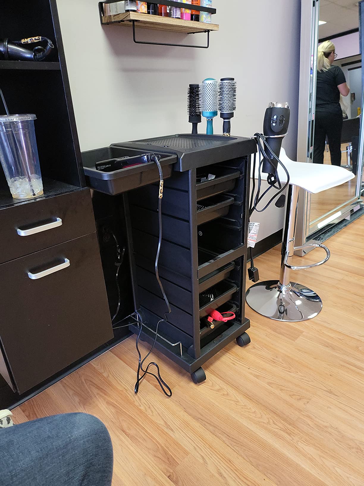 TASALON 6-Tray Multipurpose Rolling Salon Storage Cart customer photo 2