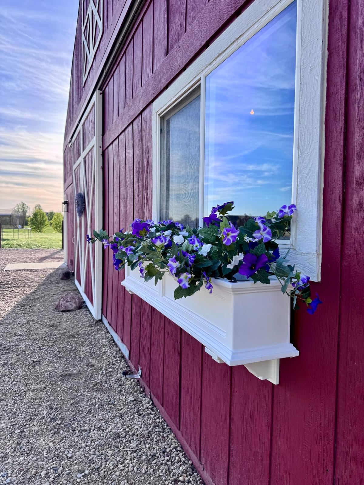 Mayne Fairfield 48in Self-Watering Rectangular Window Box Planter, Gray | Self-watering, All season, Fade resistant, Mounting brackets included, Built-in overflow, 15-year warranty customer photo 2