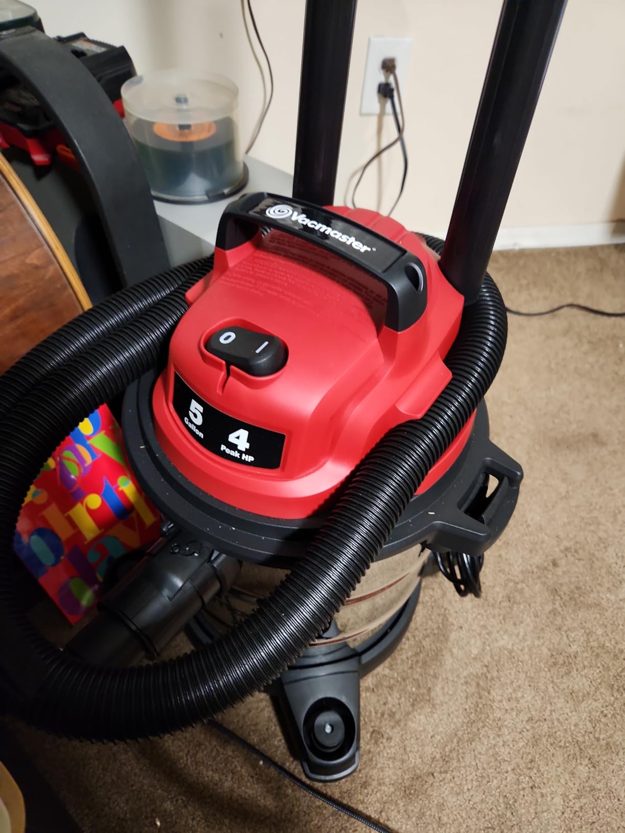 Vacmaster VOC508S 1101 5-Gal 4 Peak HP Stainless Steel Wet/Dry Vac Red customer photo 2