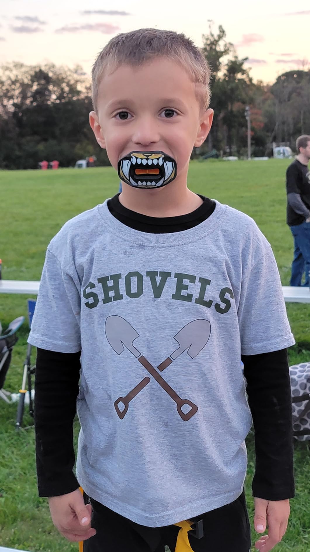 Oral Mart Flag Football Mouth Guard with 3D LipFit Design for Kids - Youth Football Mouthguard (No Boil) customer photo 1