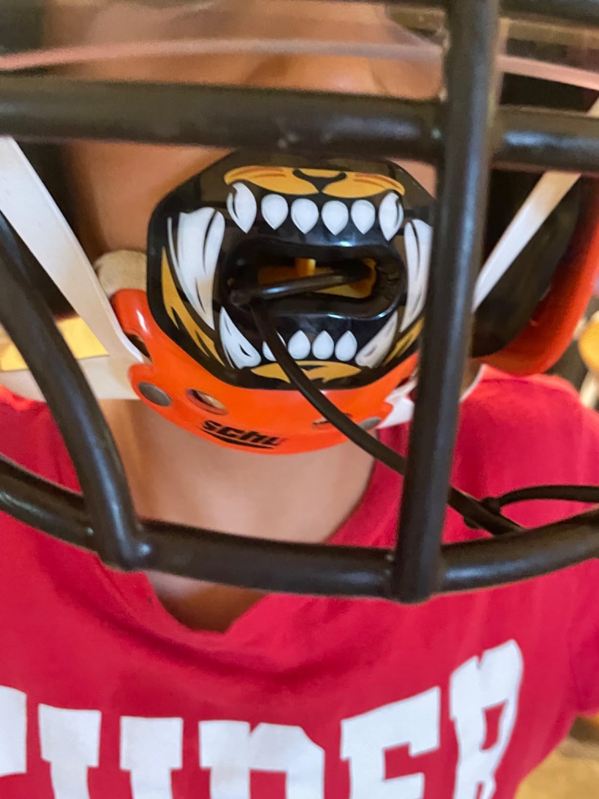 Oral Mart Flag Football Mouth Guard with 3D LipFit Design for Kids - Youth Football Mouthguard (No Boil) customer photo 2