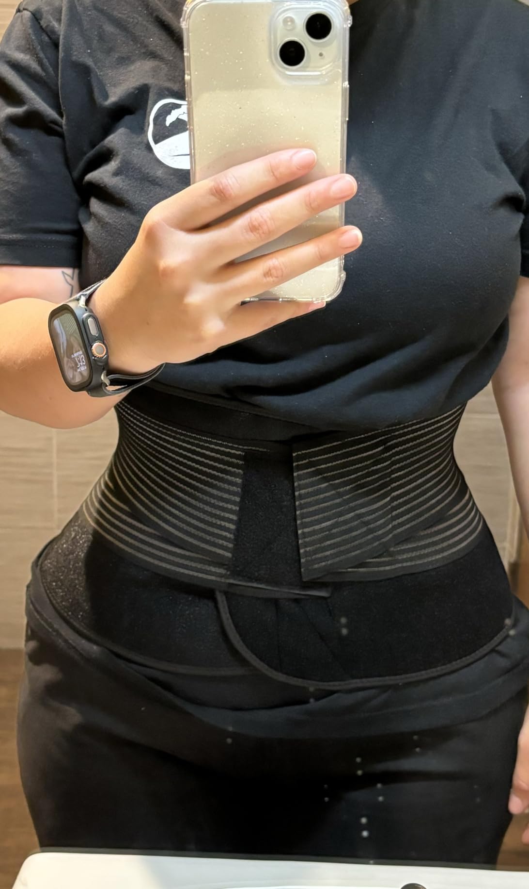 TESETON Back Brace for Men and Women, Back Support Belt Relief Lower Back Pain Herniated Disc, Sciatica, Scoliosis, Breathable Mesh, Lumbar Support Belt, Back Brace for Lifting at Work 02 Black-L customer photo 2