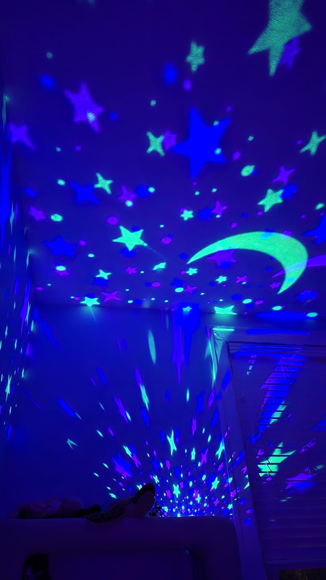 Night Light for Kids Sensory Toys, 6 Films Star Projector Light for Bedroom | 78 Lighting Ceiling Star Gifts for Baby Toddler Boy Autism Toys, 360°Rotion Rechargeable Sensory Lights Projector Room Decor customer photo 2