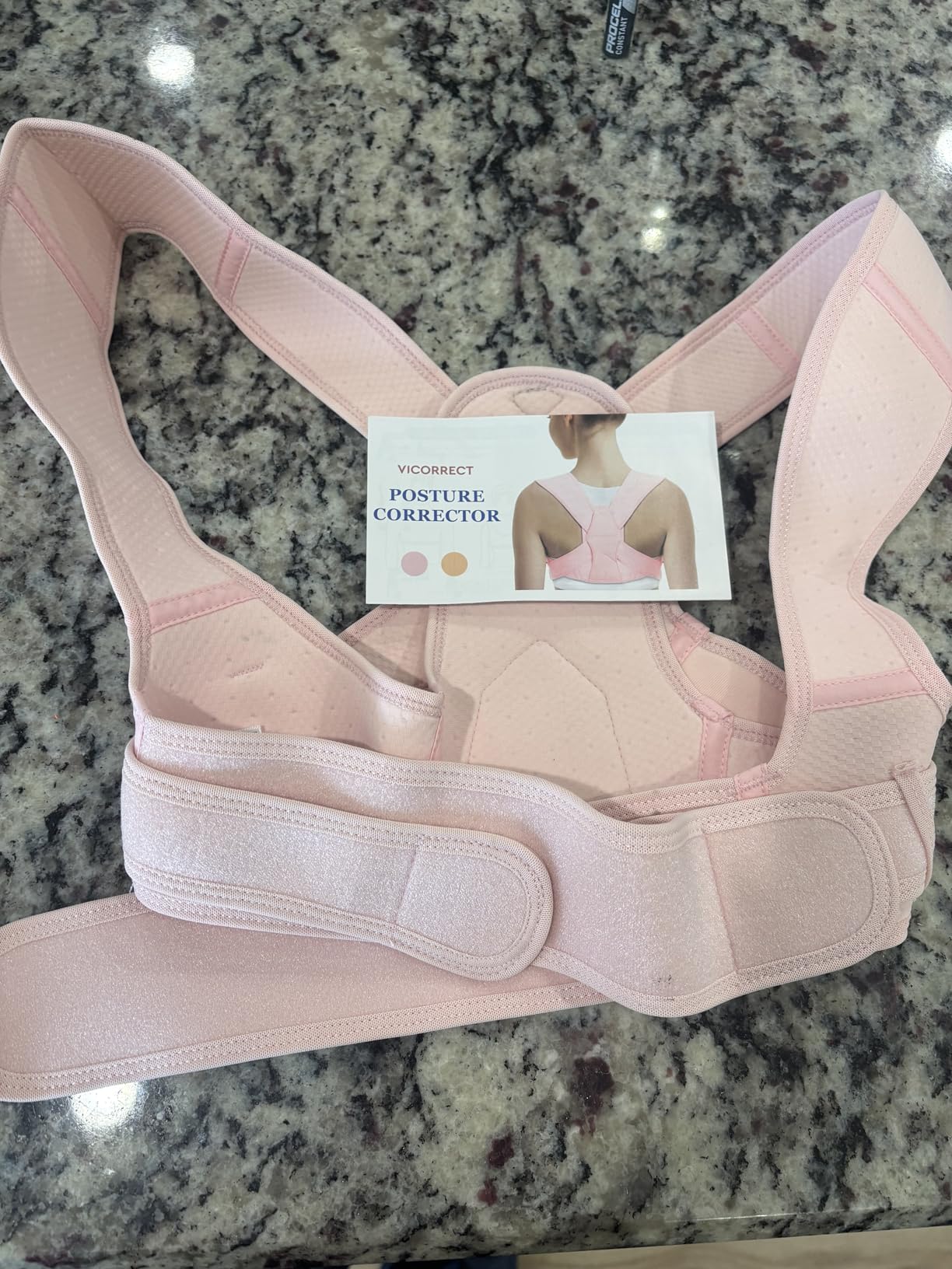Vicorrect Posture Corrector for Women and Men, Adjustable Upper Back Brace for Clavicle Support and Providing Pain Relief from Neck, Shoulder, and Upper Back (S/M) customer photo 2