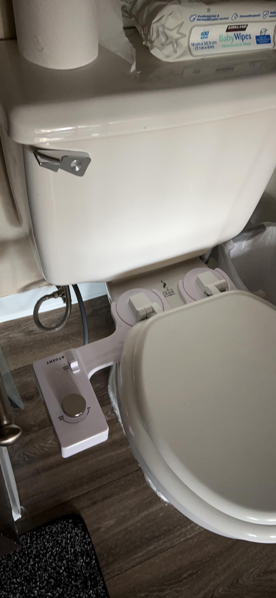 TUSHY Classic 3.0 Bidet Toilet Seat Attachment, Brushed Nickel | Non-Electric, Self Cleaning Water Sprayer, Adjustable Pressure Nozzle, Angle Control, Easy Home Installation customer photo 2