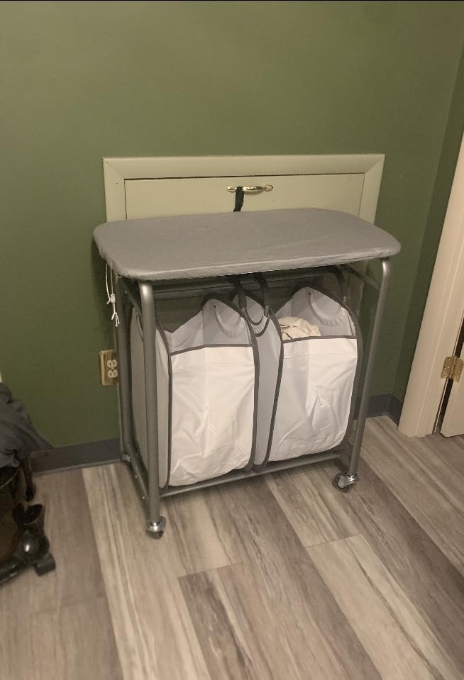 Neatfreak - Laundry Sorter with Ironing Board - 3-in-1 Laundry Basket, Ironing Station & Laundry Folding Table - 2 x Tote Hampers for Laundry, Towels & Bathroom Storage customer photo 2