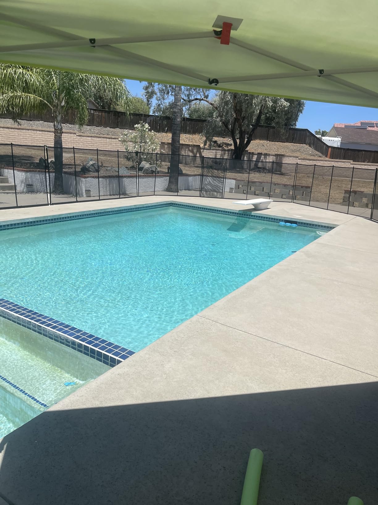 VINGLI Pool Fence 4Ft x 12Ft, Swimming Safety Fencing for Inground Pools | Safety barrier fencing for kids & pets, mesh pool fence prevents accidental access, weather-resistant black fence customer photo 1
