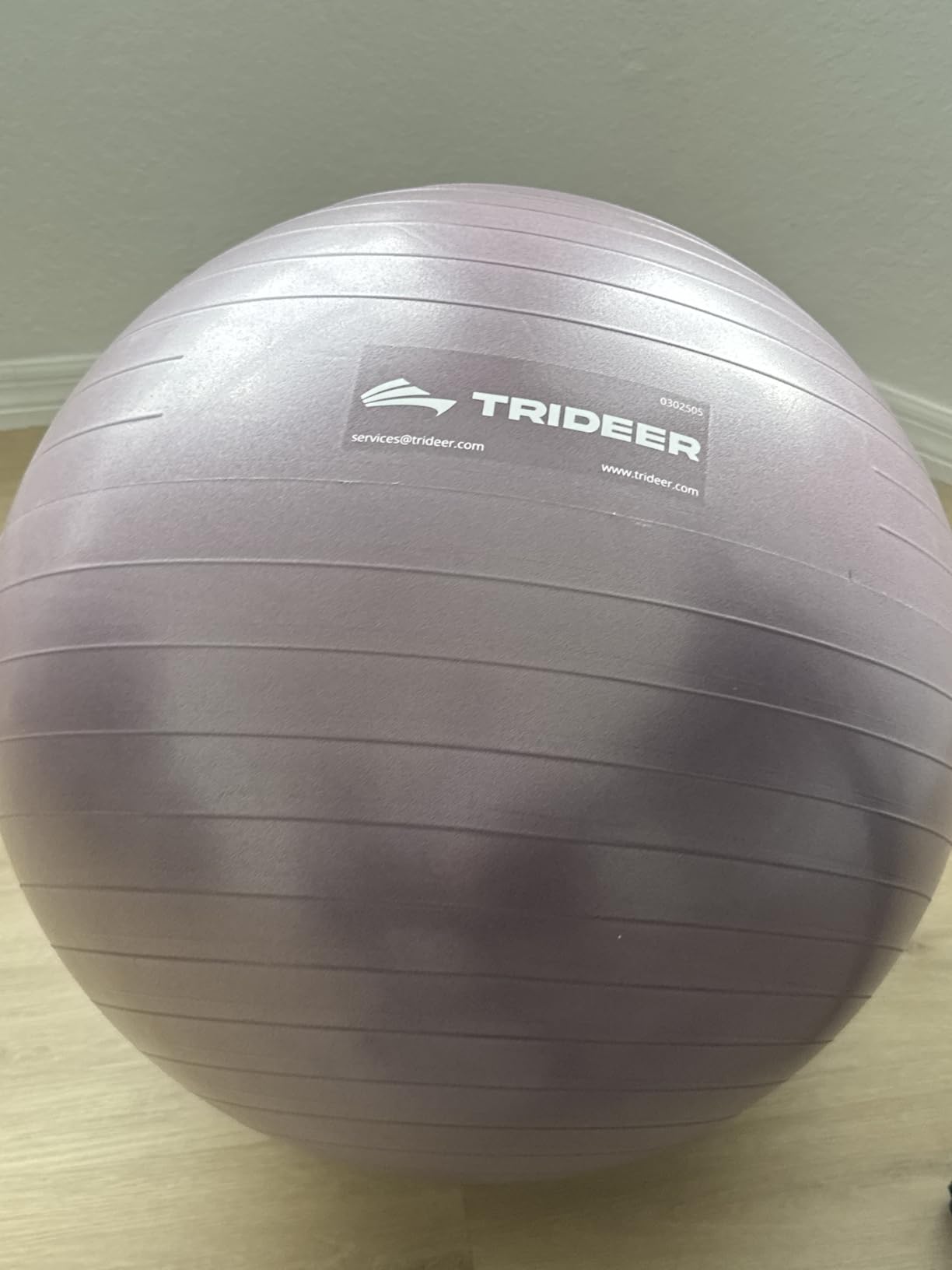 Trideer Exercise Ball, Stability Yoga Ball for Physical Therapy, Active Sitting, Pregnancy & Birth Labor Prep, Core Strength, Balance Training, Posture Improvement and Daily Stretching, 55/65/75cm customer photo 2