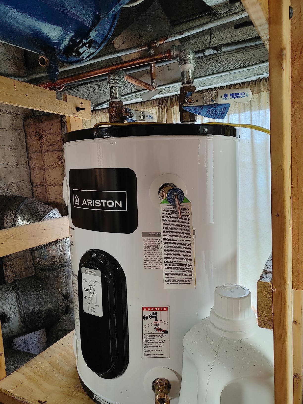 Ariston 12 Gallon 120V Electric Water Heater - Compact Point of Use Tank for Under Sink customer photo 1
