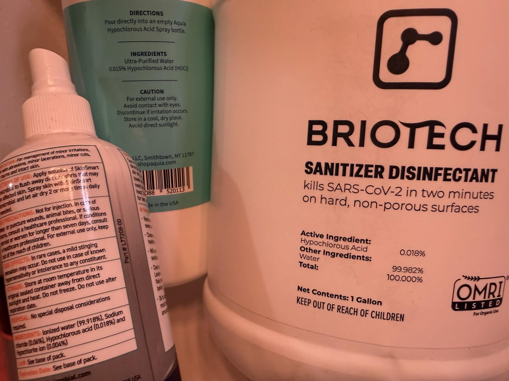 BRIOTECH Sanitizer Disinfectant Hypochlorous Spray, Kill 99.99% of Viruses & Bacteria, Control Mold, Eliminate Odor, Gentle for Nursery & Play Rooms, Food Contact Surface Sanitizer, 32 fl oz customer photo 1