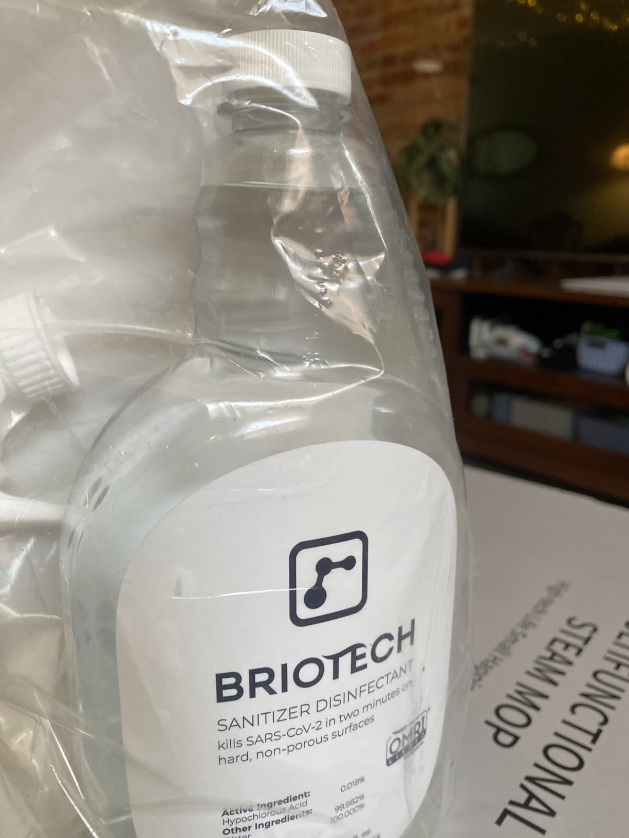 BRIOTECH Sanitizer Disinfectant Hypochlorous Spray, Kill 99.99% of Viruses & Bacteria, Control Mold, Eliminate Odor, Gentle for Nursery & Play Rooms, Food Contact Surface Sanitizer, 32 fl oz customer photo 2