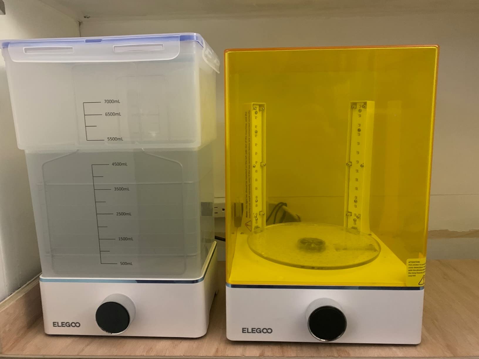 ELEGOO Mercury X Bundle, Wash and Cure Machine for Large Resin 3D Printed Models, Compatible with Saturn, Mars MSLA 3D Printers customer photo 1