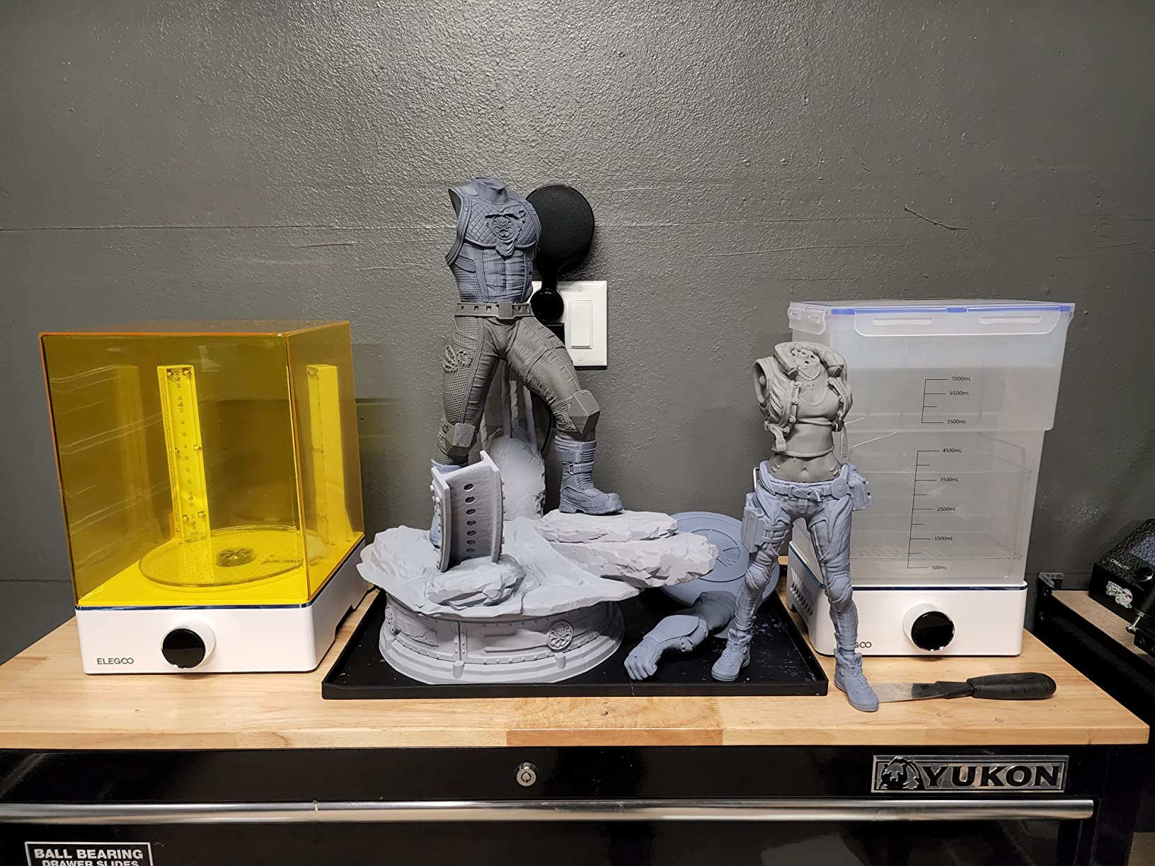 ELEGOO Mercury X Bundle, Wash and Cure Machine for Large Resin 3D Printed Models, Compatible with Saturn, Mars MSLA 3D Printers customer photo 2