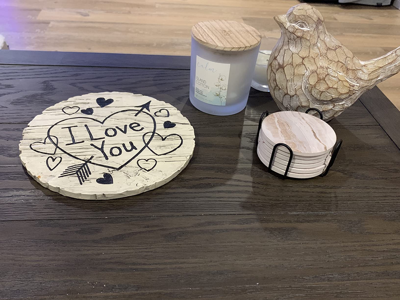 Spoontiques - Garden Décor - Hummingbird Stepping Stone - Decorative Stone for Garden customer photo 1