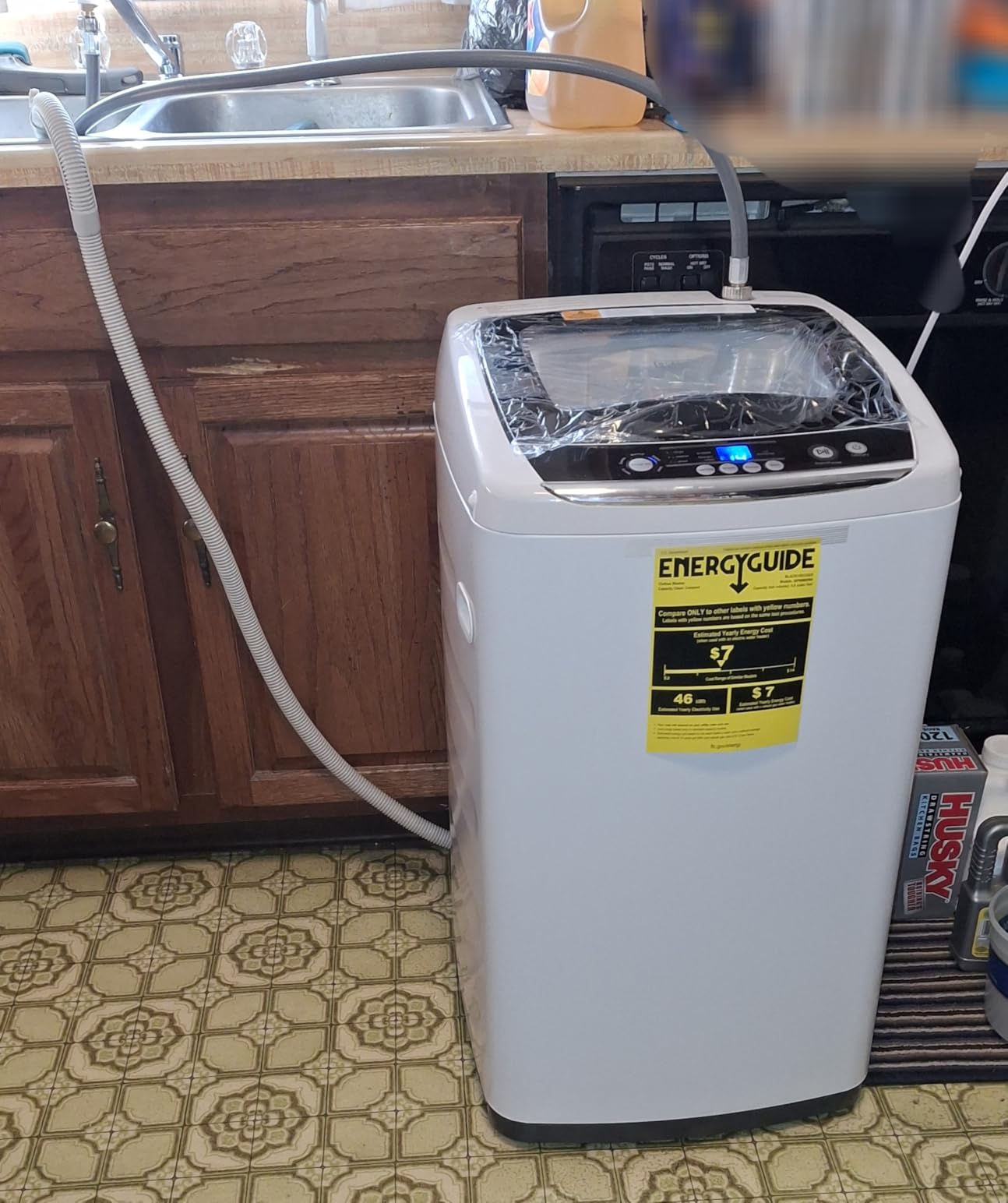 BLACK+DECKER 3.0 Cu. Ft. Portable Washer, 26.5 lb. Capacity, BPW30MW, White | 26.5 lb. Capacity Washing Machine, 6 Cycles, Quick Connect Sink Adapter and Drain Hose Included, Transparent Lid customer photo 2