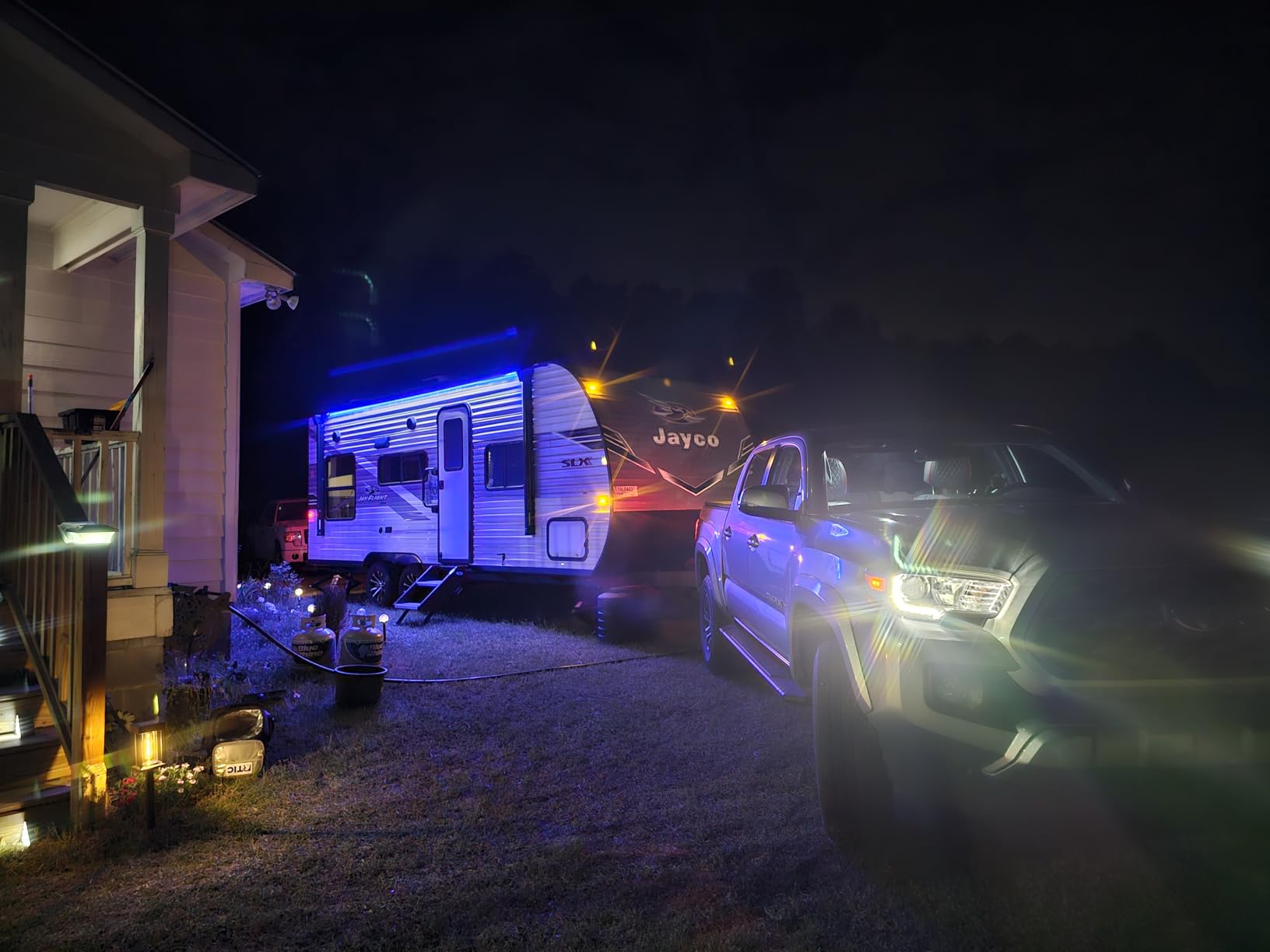 RV Awning Lights, 12V 16.4FT White Camping Awning Lights | Motorhome Travel Trailer Food Trucks Van Waterproof Canopy Led Strip Lighting, RV Exterior Underglow Light customer photo 2