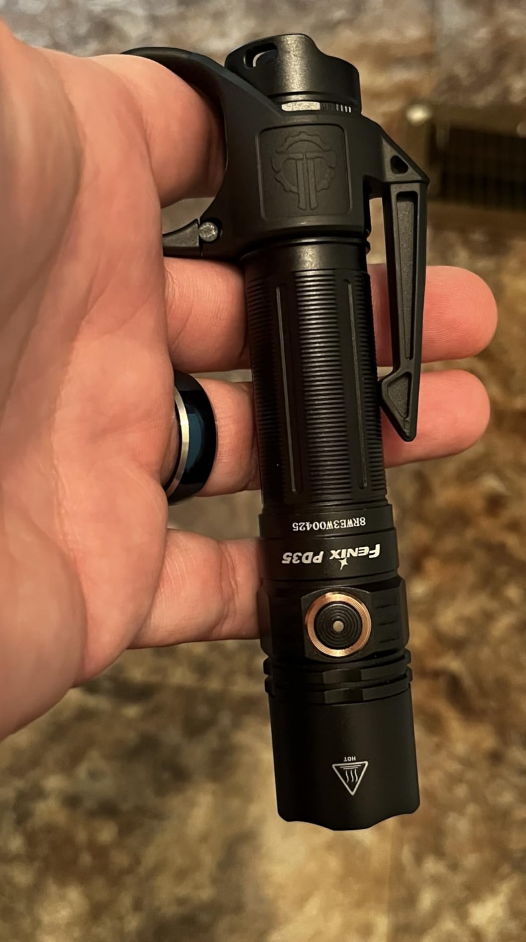 Fenix PD35 v3.0 Rechargeable Tactical Flashlight, 1700 Lumens EDC (Black) customer photo 2