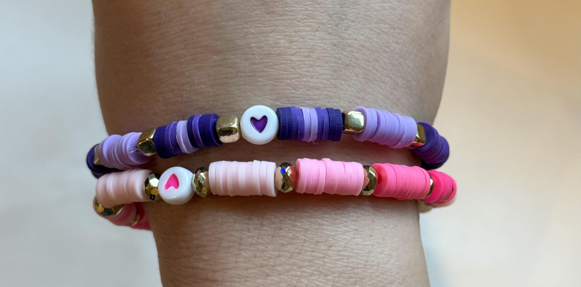 Gionlion 24 Colors Clay Beads Friendship Bracelet Making Kit w/Charms customer photo 1