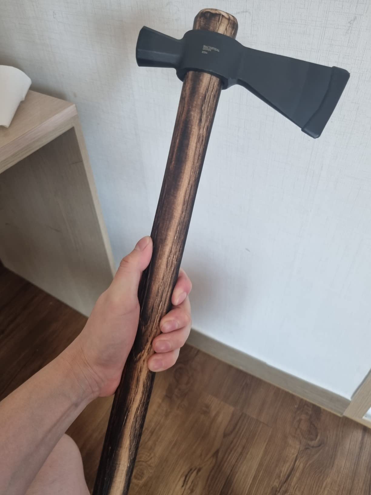 CRKT Chogan Hammer T-Hawk: Outdoor Camping Axe with Hammer Poll, Forged Carbon Steel Head, Tennessee Hickory Wooden Handle 2724 customer photo 2