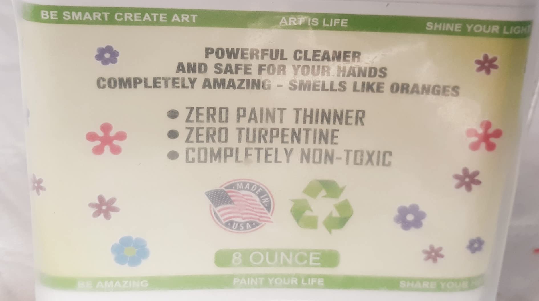 Green Piece Paint Brush Cleaner & Restorer - 100% Natural, Non-Toxic Formula - Made in USA - Cleans Wet or Dry Paint - Safe for Hands - Works on Acrylic, Latex, Oil & Shellac - 18 Oz customer photo 2