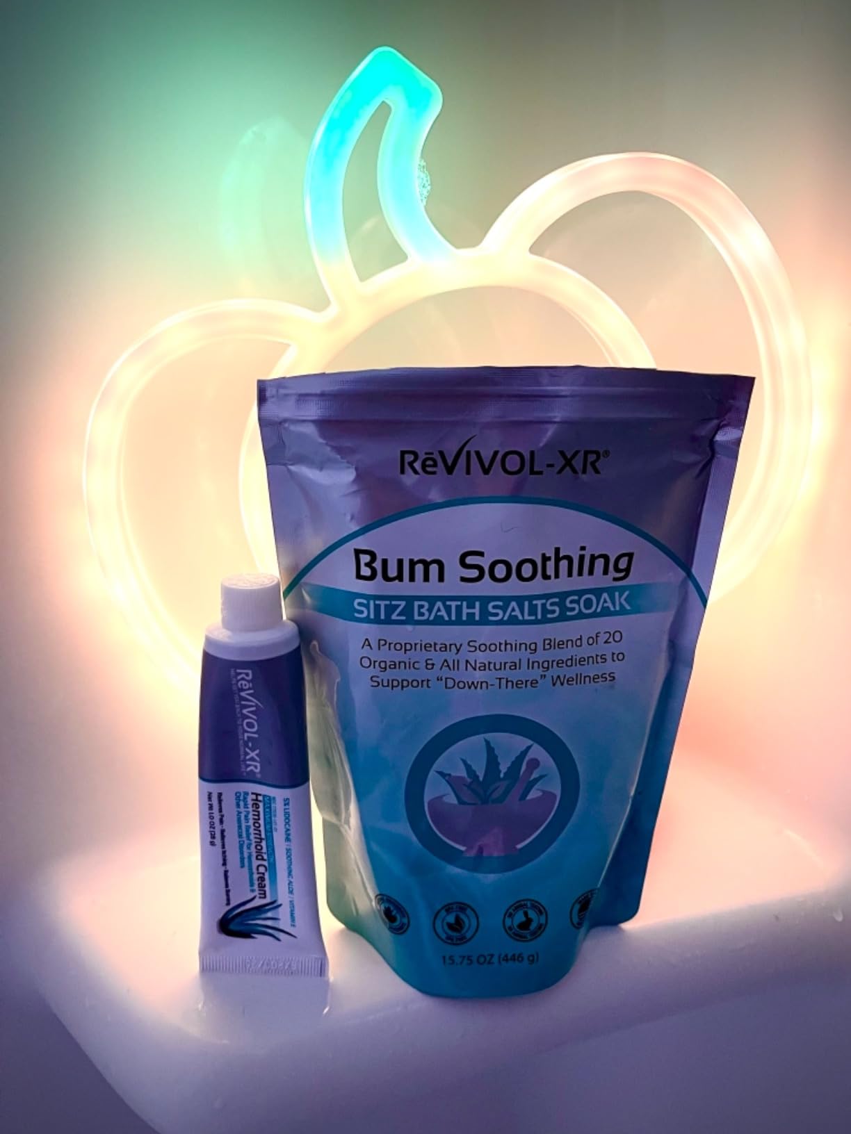 Sitz Bath for Hemorrhoids Soothing 20-in-1 Salts Mix + E Oils, 15 Soaks Concentrate for Toilet Seat Basin customer photo 1