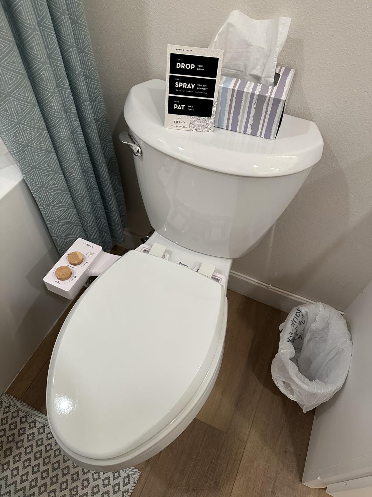 TUSHY Spa 2.0 Cool to Warm Water Bidet Toilet Seat Attachment, Pink/White | Non-Electric, Self-Cleaning Smart Spray Nozzle, Adjustable Pressure and Angle Control, Sink Access Required Within 6 Feet customer photo 1