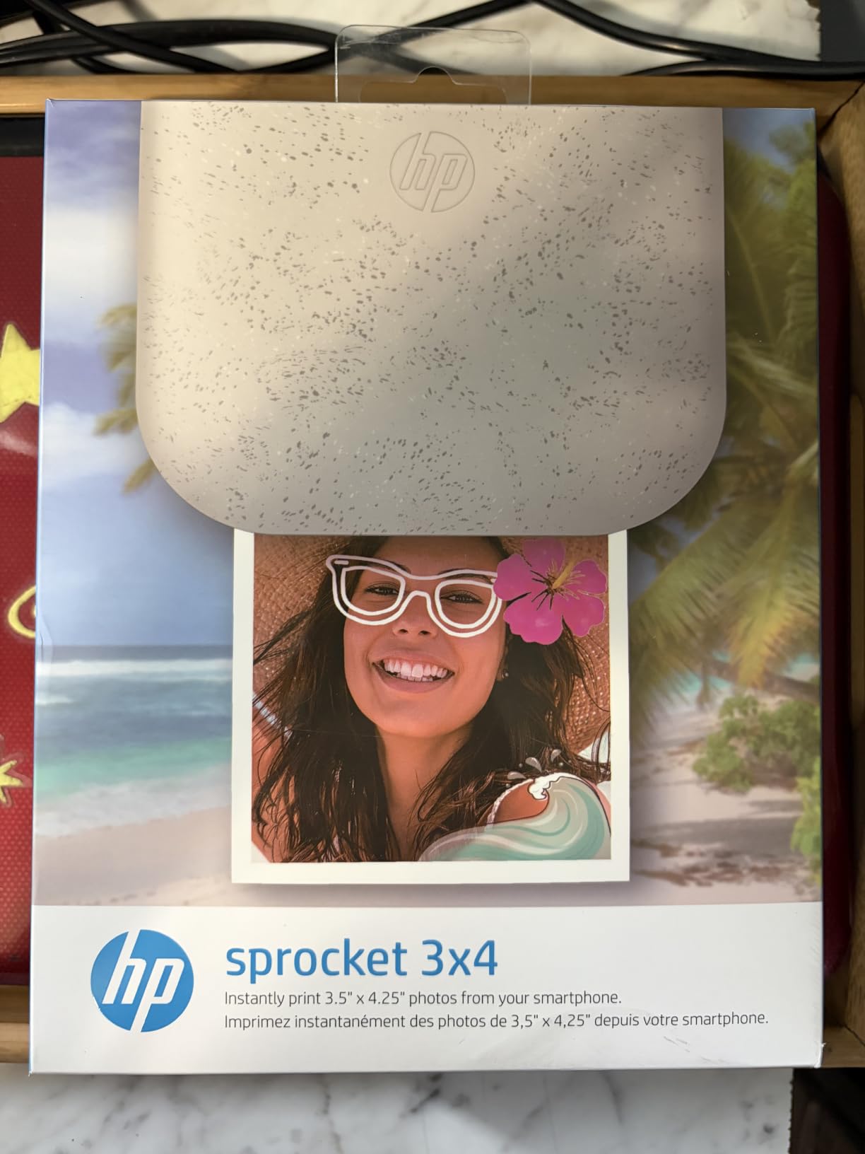 HP Sprocket 3x4 Instant Photo Printer - Wirelessly Print 3.5x4.25