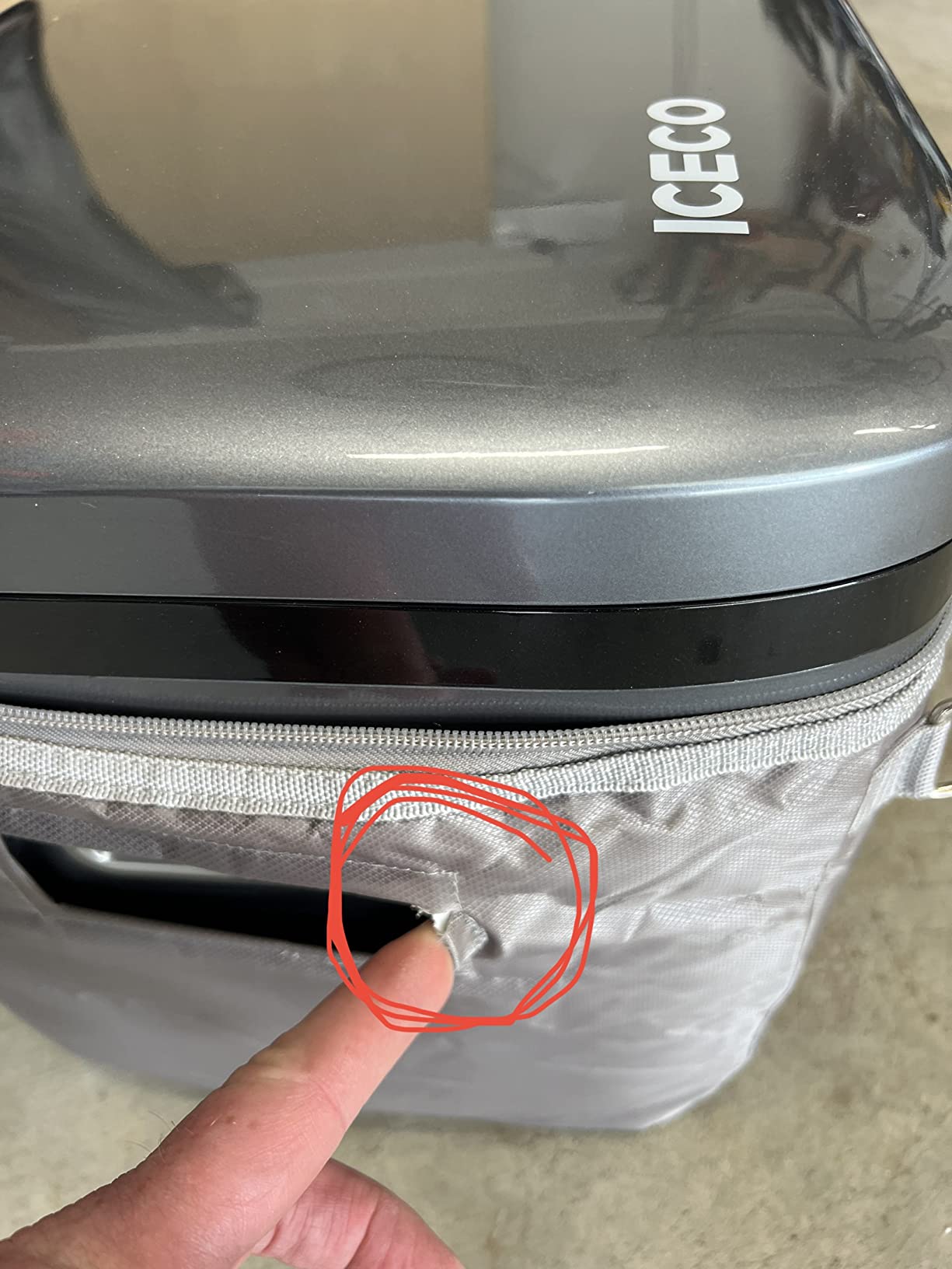 ICECO Insulated Protective Cover for GO20 21 Quart Insulated Transit Bag Portable Refrigerator Freezer Fridge 12 Volt Car Refrigerator Cover customer photo 1
