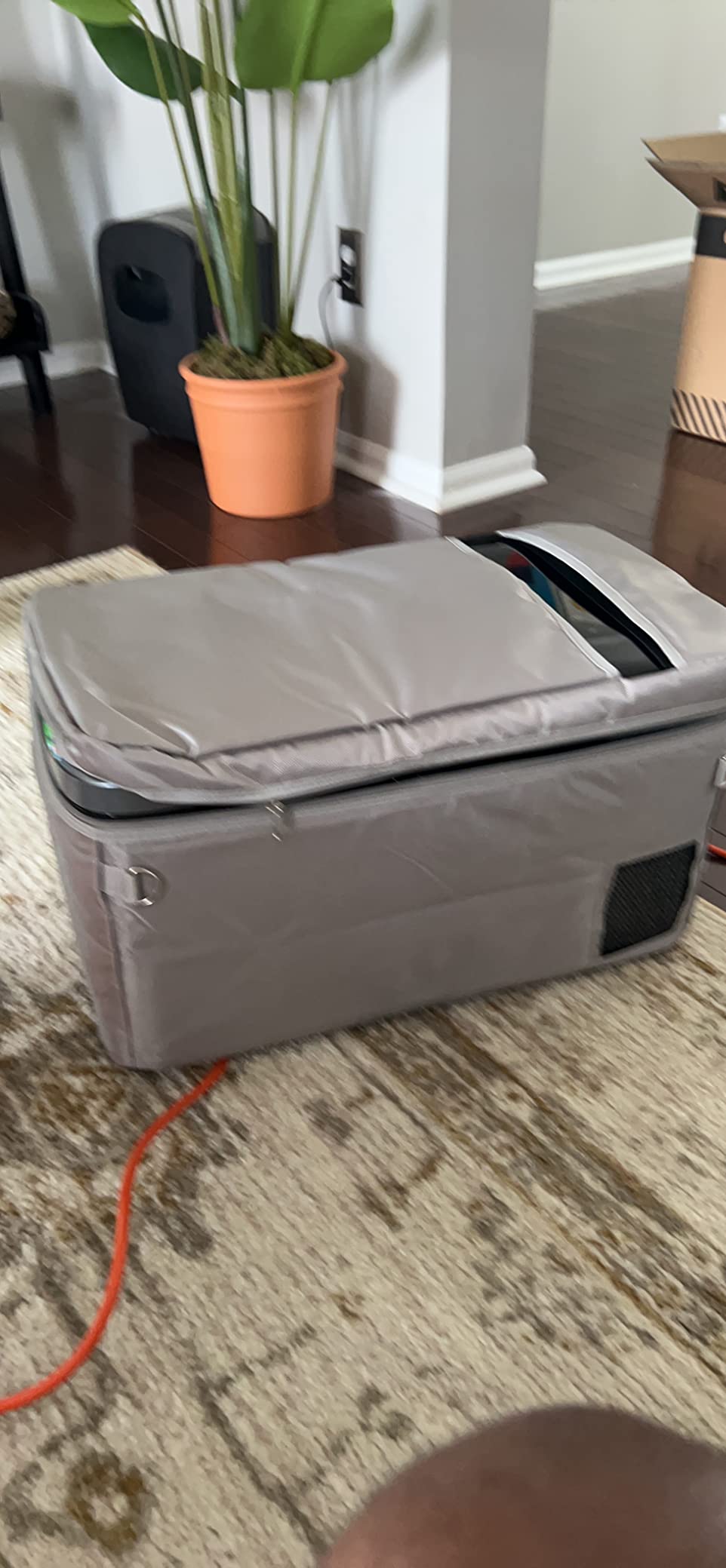 ICECO Insulated Protective Cover for GO20 21 Quart Insulated Transit Bag Portable Refrigerator Freezer Fridge 12 Volt Car Refrigerator Cover customer photo 2