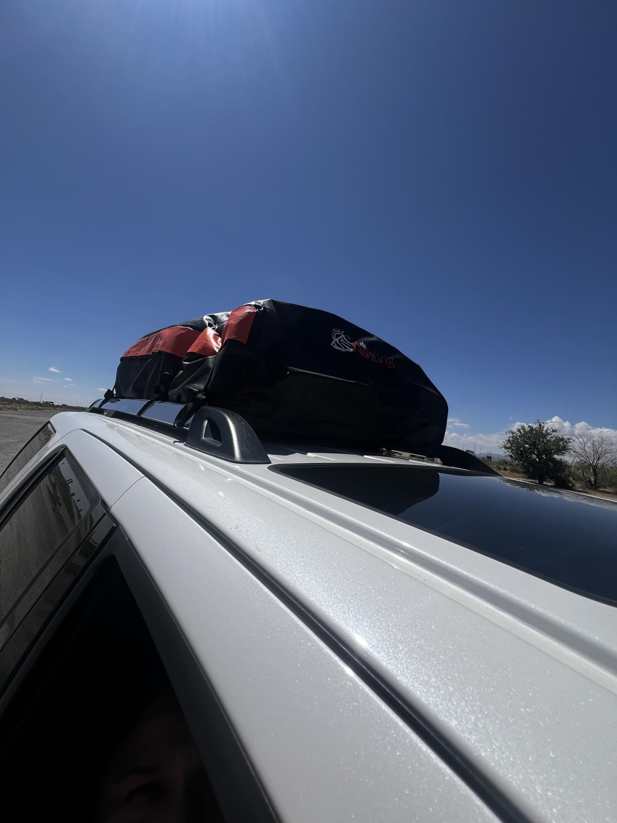 Car Rooftop Cargo Carrier Bag, 15 Cubic Feet Waterproof Heavy Duty 840D Car Roof Bag for All Vehicle with/Without Racks - Anti-Slip Mat, 6 Door Hooks, Storage Bag, 2 Extra Straps, Luggage Lock customer photo 1