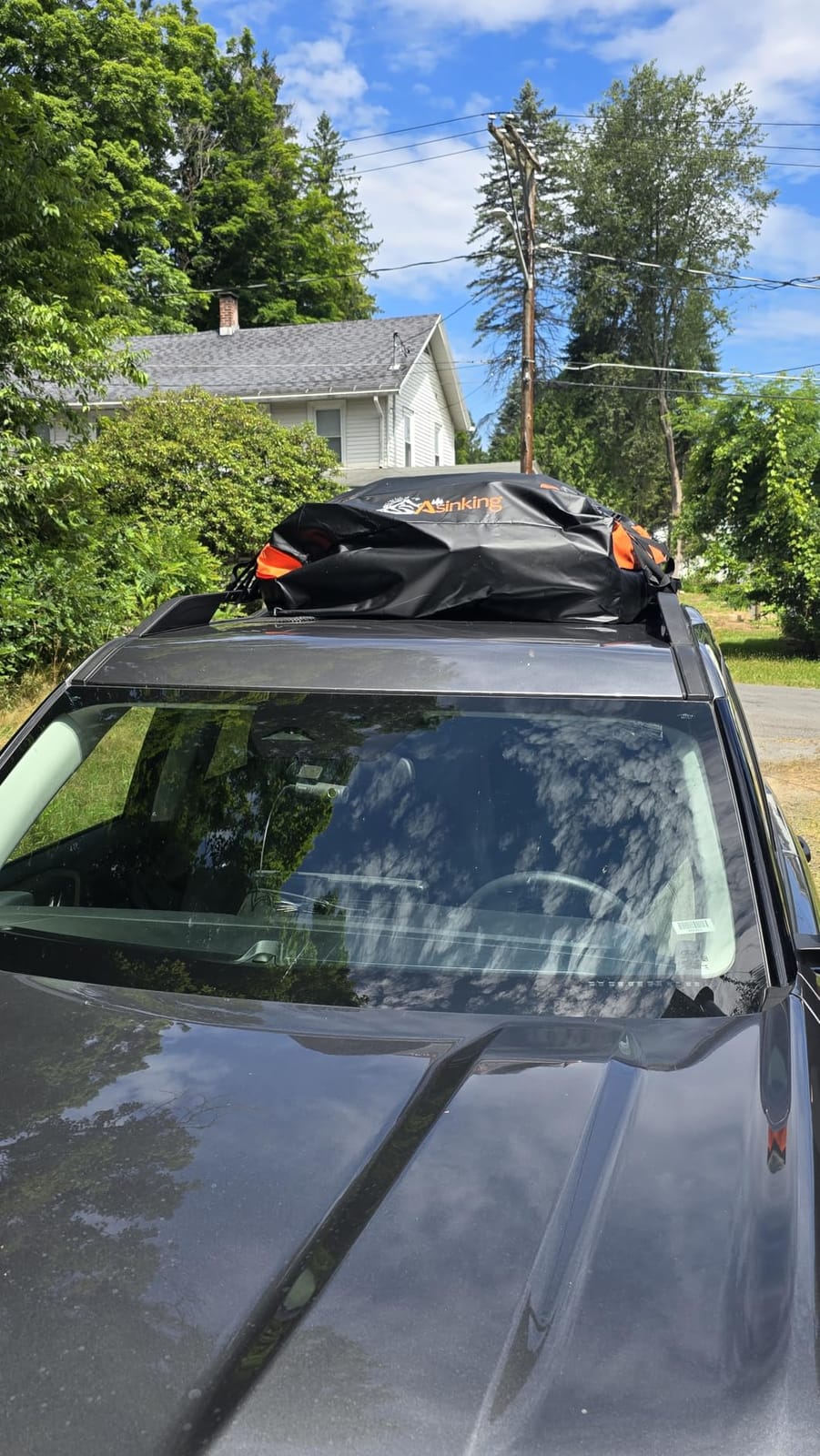 Car Rooftop Cargo Carrier Bag, 15 Cubic Feet Waterproof Heavy Duty 840D Car Roof Bag for All Vehicle with/Without Racks - Anti-Slip Mat, 6 Door Hooks, Storage Bag, 2 Extra Straps, Luggage Lock customer photo 2