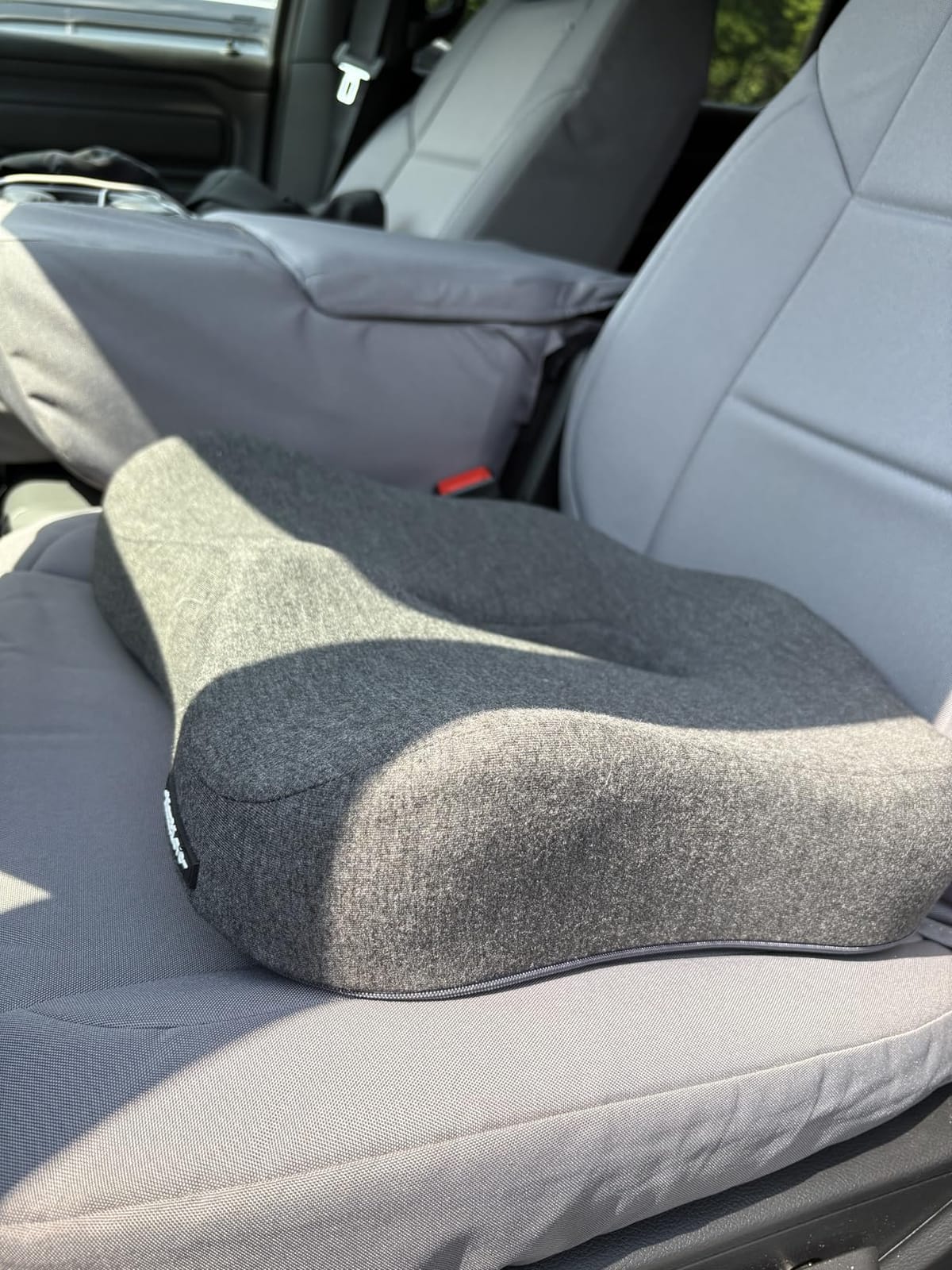 Memory Foam Seat Chair Cushion for Relieves Back Sciatica Pain Tailbone Pain Coccyx Degenerating Disc Orthopedic Osteoarthritis Prostate Cushion Low Back Pain Cushion Hip Shaping (Dark Gray) customer photo 2