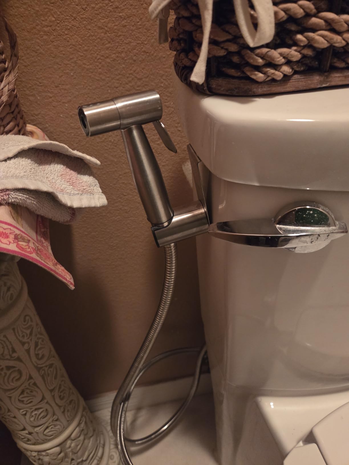 BRITULIF Handheld Bidet Sprayer for Toilet, Adjustable Pressure, Jet Spray | Leak-Free Hose, Tank or Wall Mount, Feminine Wash, Cloth Diaper Sprayer, Stainless Steel Body, Nozzle, Soft Silicone Nozzle customer photo 2