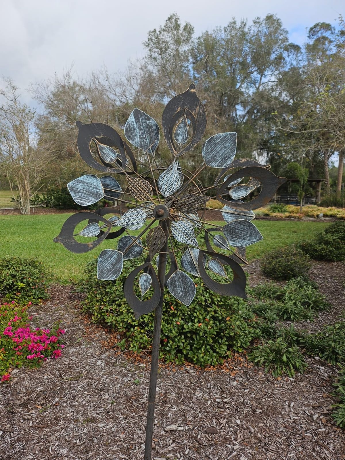 Wind Spinners Outdoor for Yard and Garden, 84 Inch Metal Large Outdoors Windmill Kinetic Wind Spinner, Outside Decor for Yard Art Lawn Backyard Landscape Patio(24'' W x 84'' H) customer photo 2
