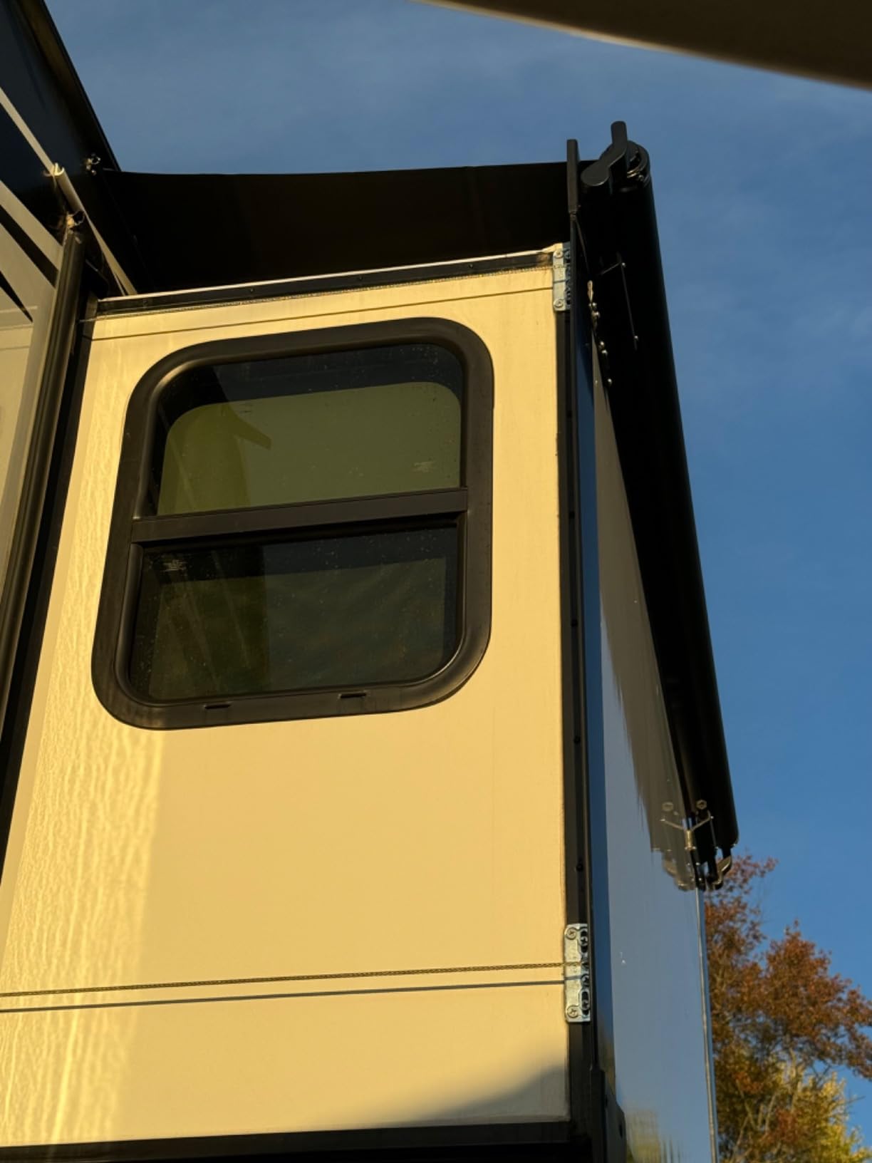 Awnlux Black Modular Slide Topper Awning Slide Out Protection for RVs, Travel Trailers, 5th Wheels, and Motorhomes -13' (12'7