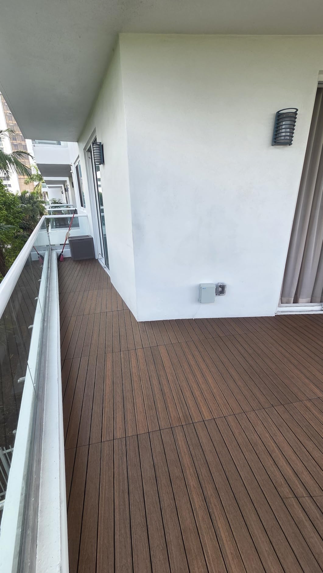 NewTechWood UltraShield Naturale 1 ft. x 3 ft. Quick Deck Outdoor Composite Deck Tile in Peruvian Teak (15 sq. ft. Per Box) customer photo 2