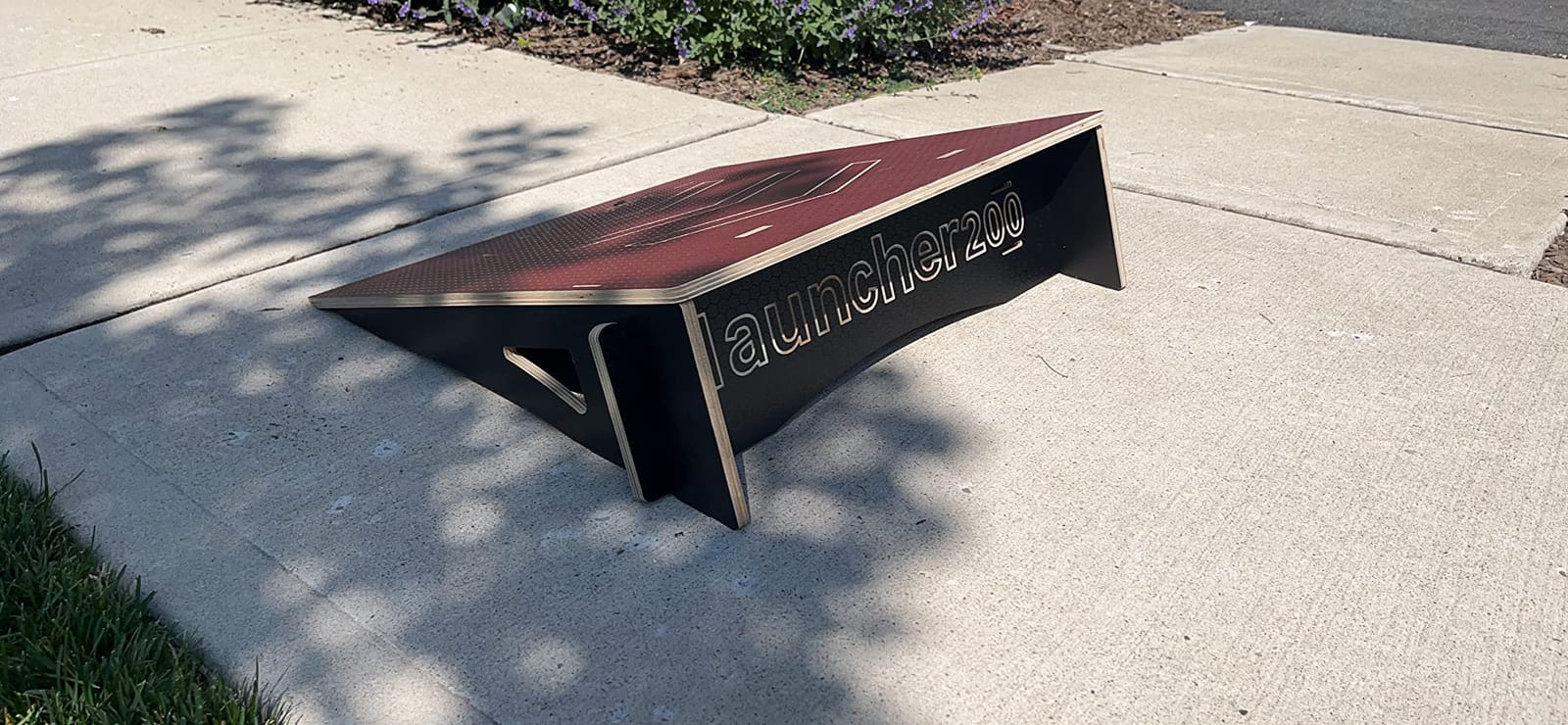 Kids Jumping Ramp for Skateboard, Bike, Scooter, BMX, RC Car and Dirt Bike, 42.91 in, Red customer photo 2