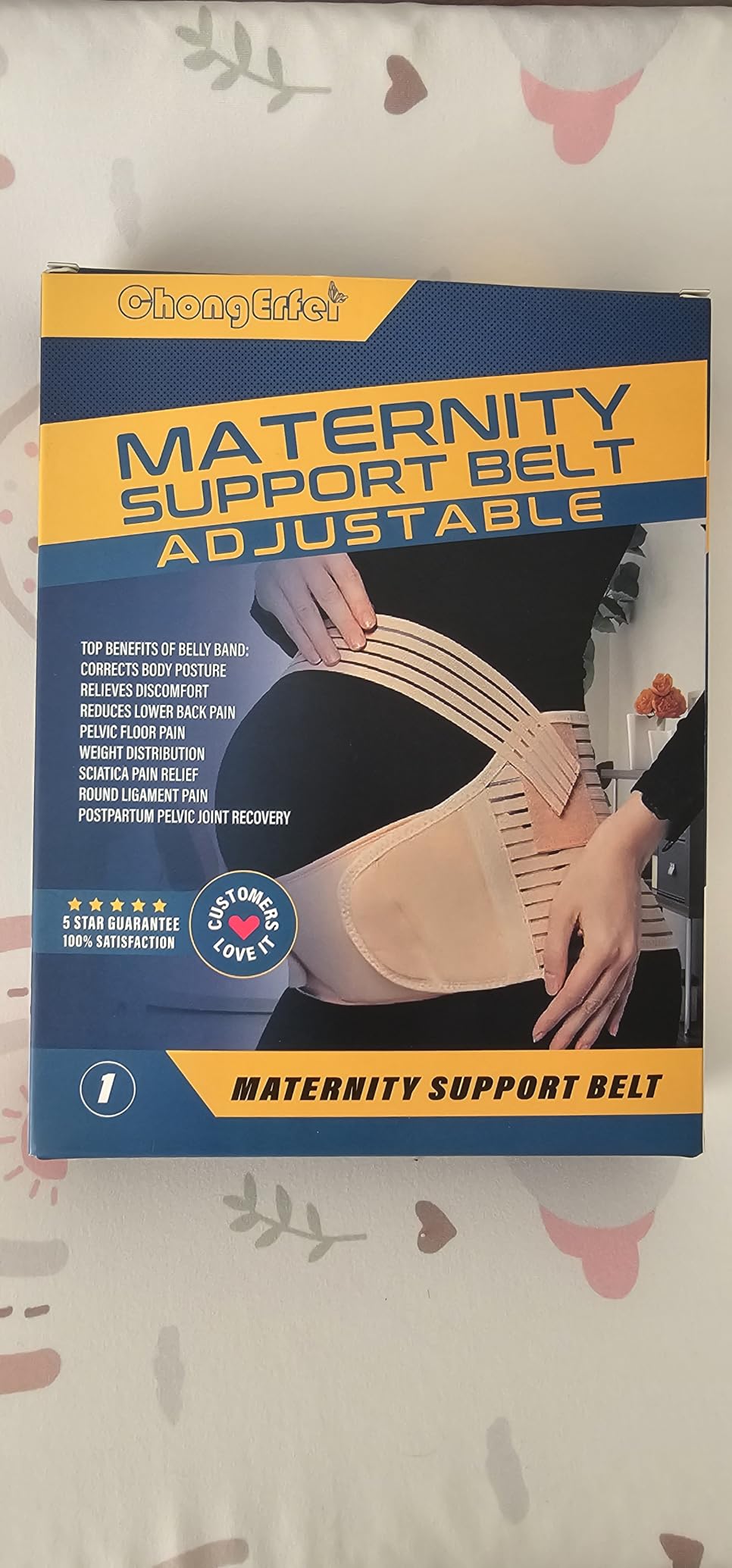 Maternity Belt Pregnancy Belly Band 3 in 1 Support Belt for Pregnant Women | Pregnancy Support Belt Maternity Belly Band Pregnancy Belly Support Bands for Back/Pelvic/Hip Pain (L, Black) customer photo 2