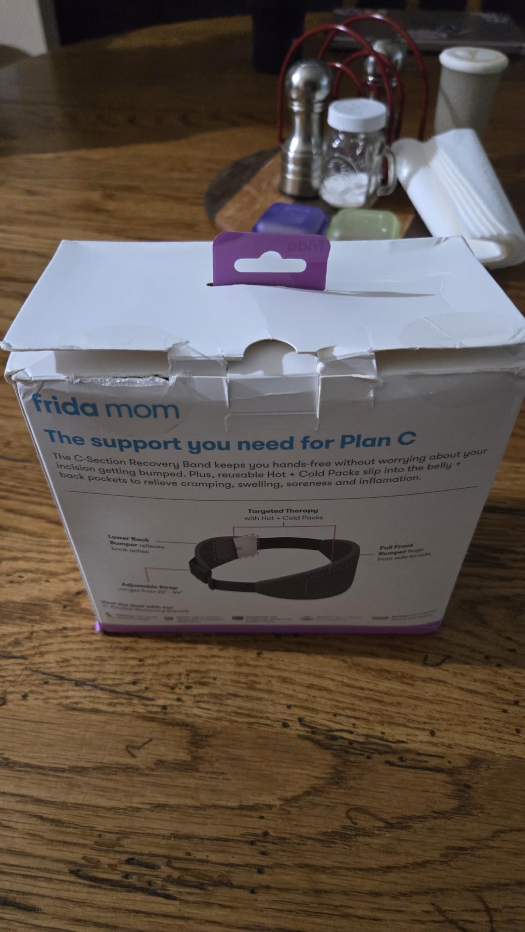Frida Mom C-Section Hot & Cold Therapy Belly Binder, C-Section Recovery Must Have Belly Band, Incision Protector, for Post-Op & Swelling, Postpartum Essentials, After Birth Brace, Abdominal Binder customer photo 2