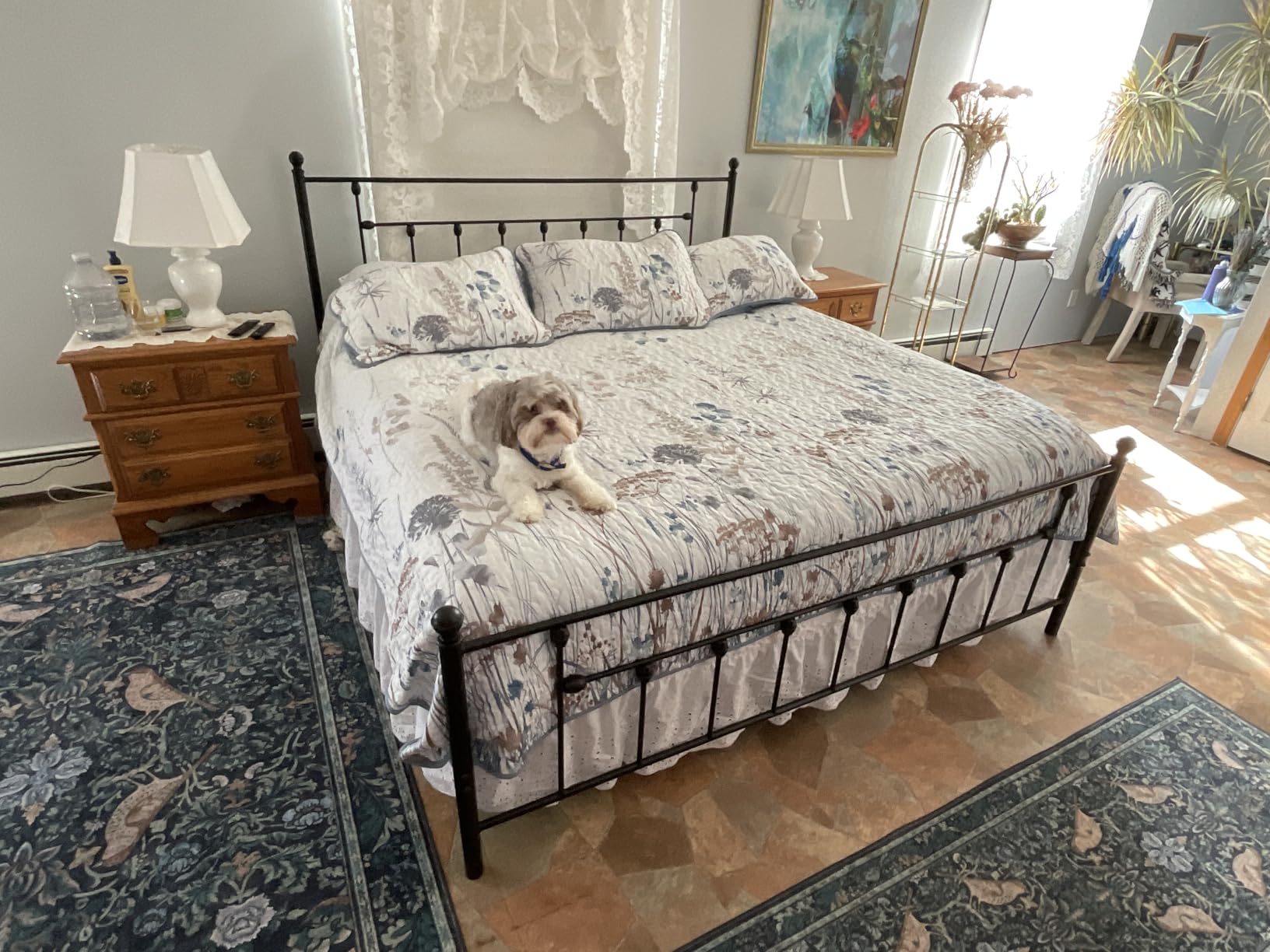 Golden Gate Beds Daybed Frame with Headboard, Without Trundle, Heavy Duty Metal Frame & Steel Slats Foundation, Upholstered Stylish Sofa Bed for Living Room, Bedroom, Guest Room - Black, Twin Size customer photo 2